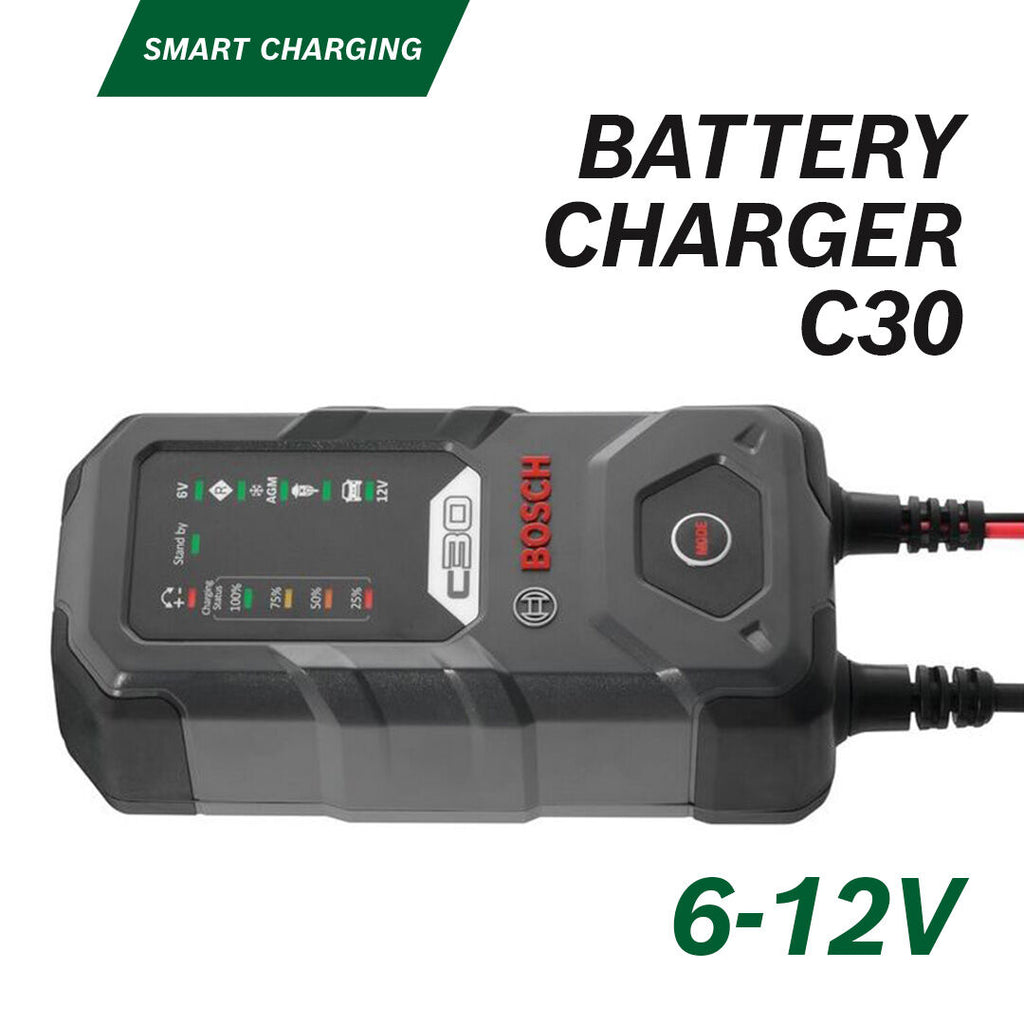 Battery Charger C30, 6 & 12V