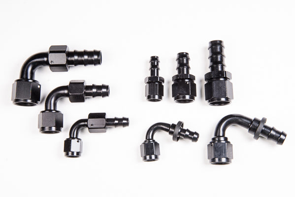 Radium PushLok Hose End 6AN Straight