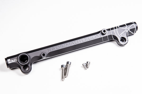 Radium Black Fuel Rail Only - Mitsubishi Evo X