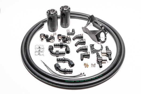 Radium Dual PCV/CCV Fluid Lock Catch Can Kit - Nissan Skyline GT-R R32