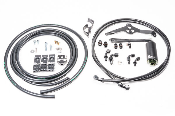 Radium Fuel Rail Plumbing Kit w/Stainless 10 Micron Filter - Subaru WRX 08-14/STI 08-21/FXT 08-13/LGT 04-09