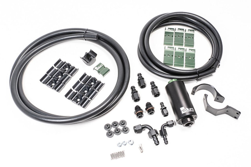 Radium Fuel Hanger Plumbing Kit w/Microglass 6 Micron Filter - Toyota Supra A90 19+