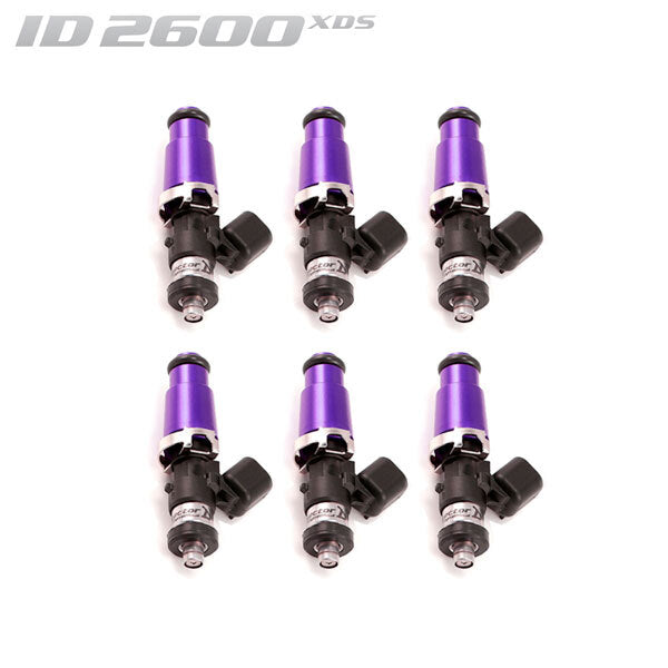 ID2600-XDS, for FJ Cruiser / 4Runner / Tundra / 1GR V6 applications. 14mm (purple) adapter top & Denso lower. Set of 6.