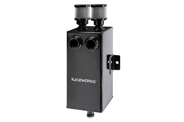 3.5 LITRE BLACK ALUMINIUM CATCH CAN WITH DRAIN TAP