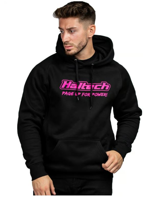 Haltech "Classic" Hoodie Black Pink