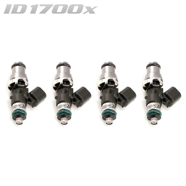 ID1750-XDS, for 2JZ-GE (non-turbo) with air-assist manifold applications. 11mm (blue) adaptor tops. Includes lower manifold adapter. Set of 6.
