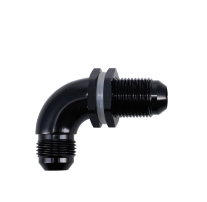 BULKHEAD FLARE WITH NUTS AN-10 90DEG