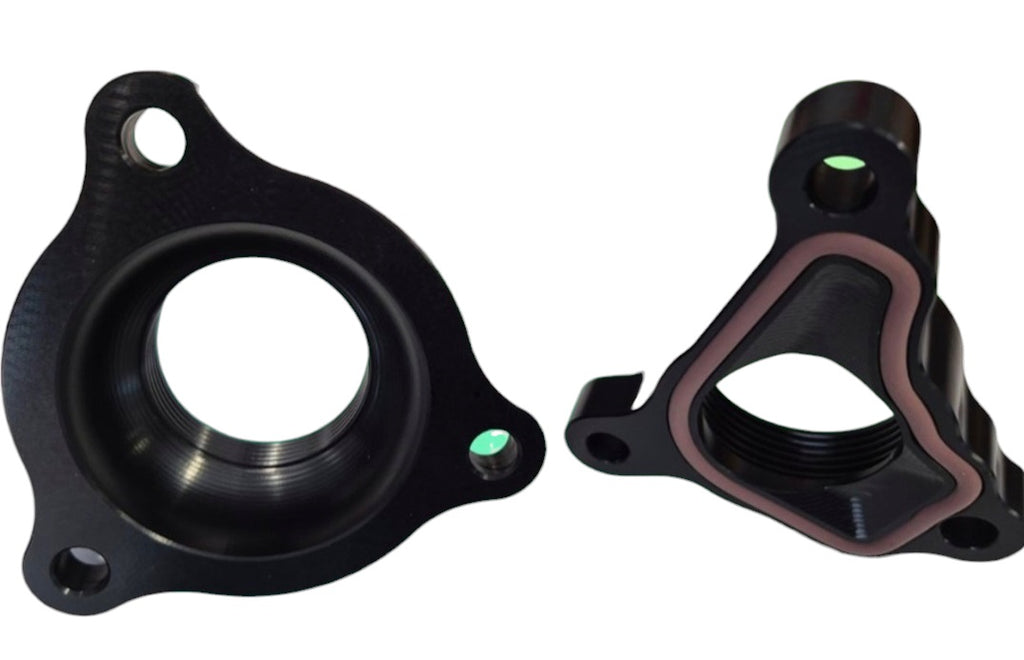 TB48 Thermostat Housing & Water Inlet - Black Anodised