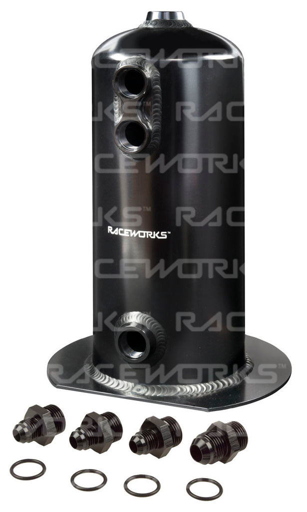 RACEWORKS 2.5L Surge Tank AN-8 Single Outlet - Quickbitz