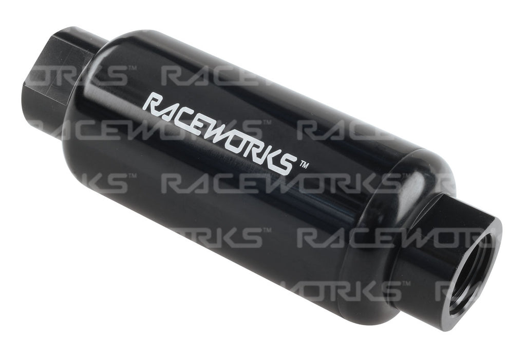 RACEWORKS AN-10 BILLET FUEL FILTER OD50mm Length 140mm