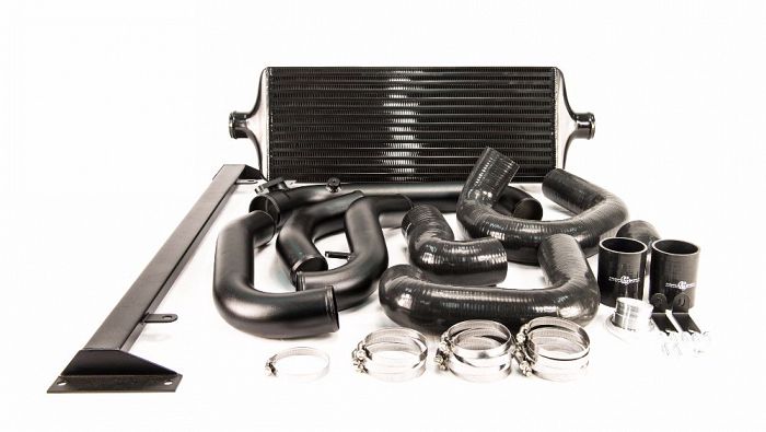 Process West Front Mount Intercooler Kit (suits Subaru 08-14 GRB WRX) - Black