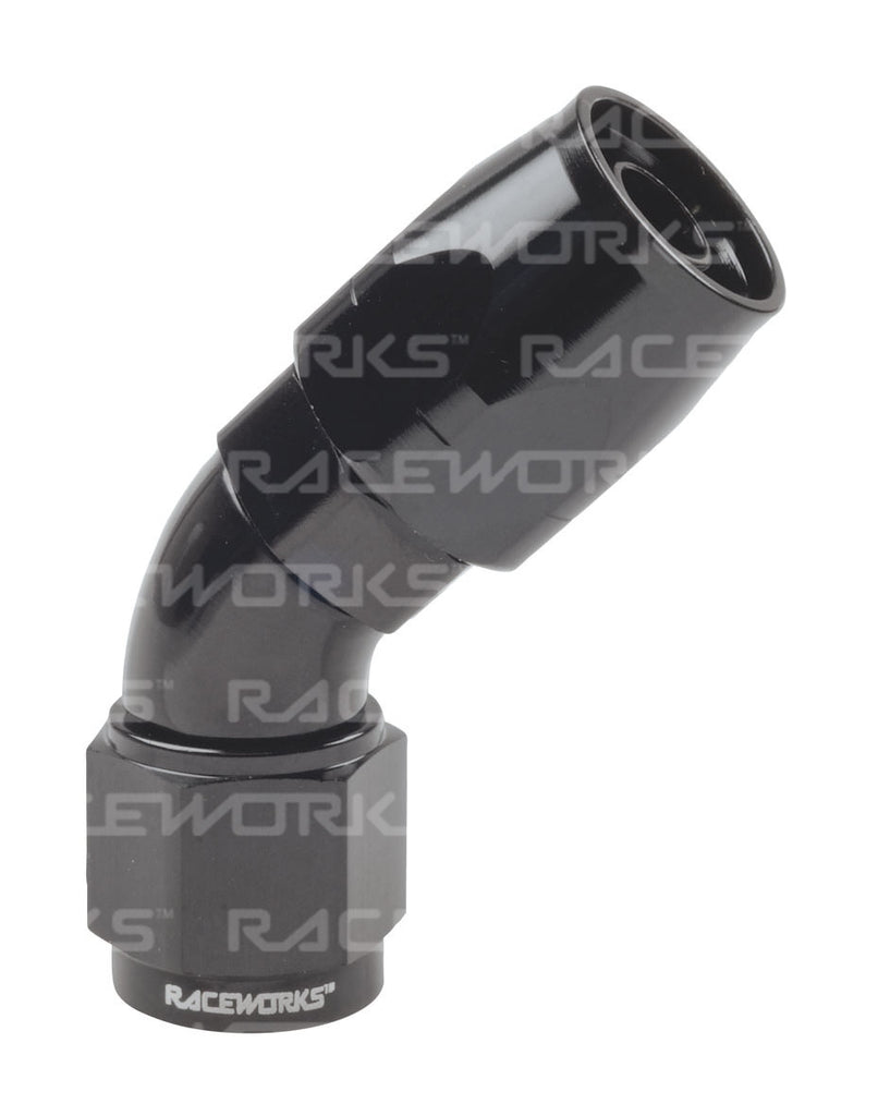 RACEWORKS CUTTER HOSE FITTING 45 Deg