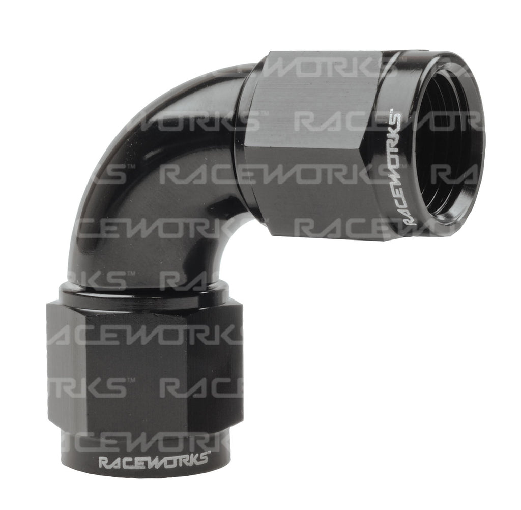 RACEWORKS FEMALE TO FEMALE FLARE SWIVEL 90 Deg