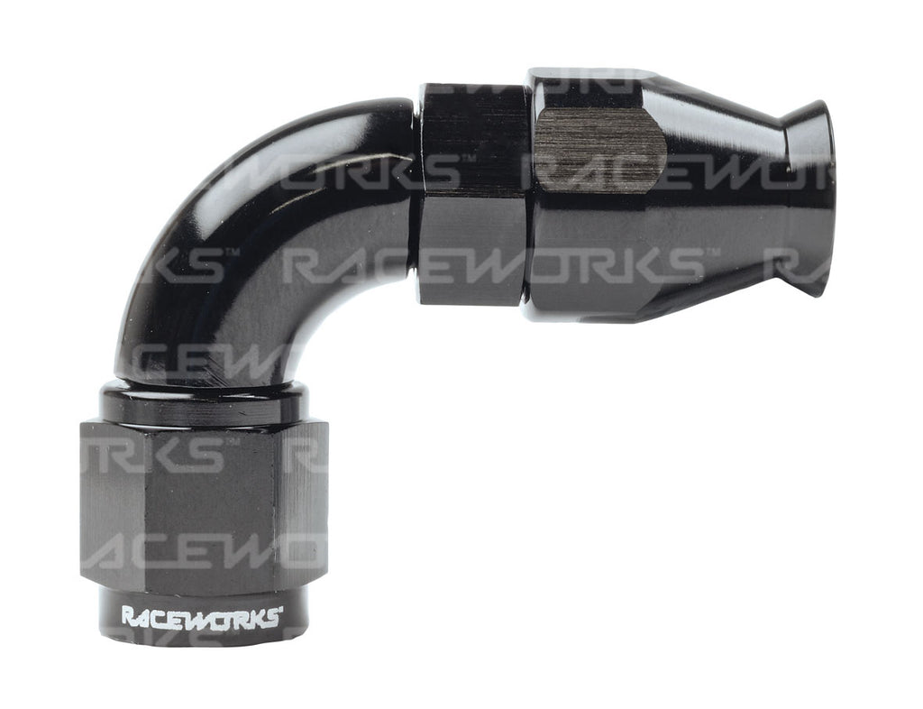 RACEWORKS TEFLON HOSE FITTING 90 Deg