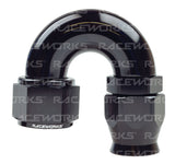 RACEWORKS TEFLON HOSE FITTING AN-4 180 Deg
