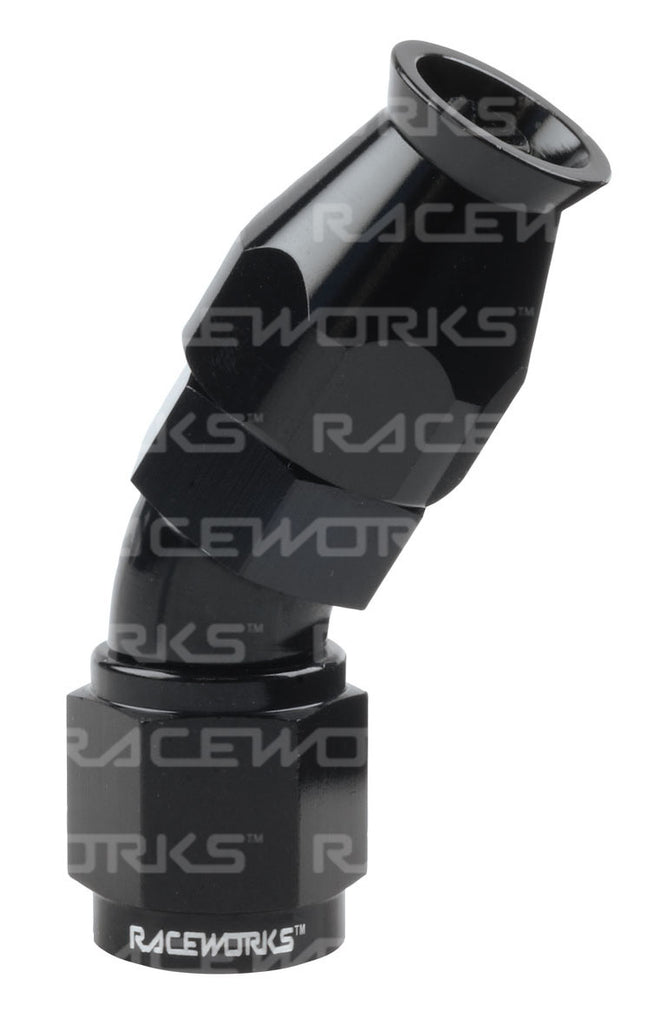 RACEWORKS TEFLON HOSE FITTING AN-4 30 Deg