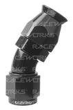 RACEWORKS TEFLON HOSE FITTING AN-4 30 Deg