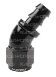 RACEWORKS PUSH LOK HOSE FITTING 45 Deg