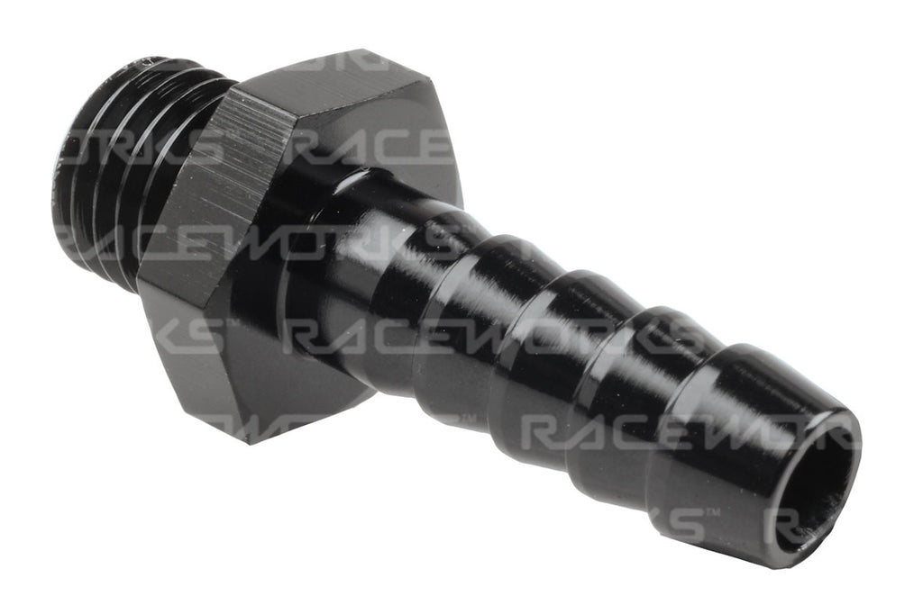 RACEWORKS METRIC MALE M18X1.5 TO 5/16'' BARB