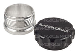 RACEWORKS WELD ON ALUMINIUM FILLER WITH MALE CAP 2IN