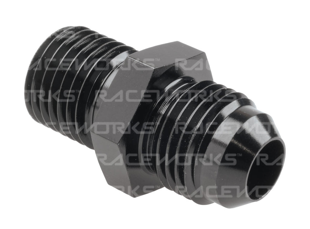 RACEWORKS METRIC MALE M14X1.5 TO MALE FLARE AN-6