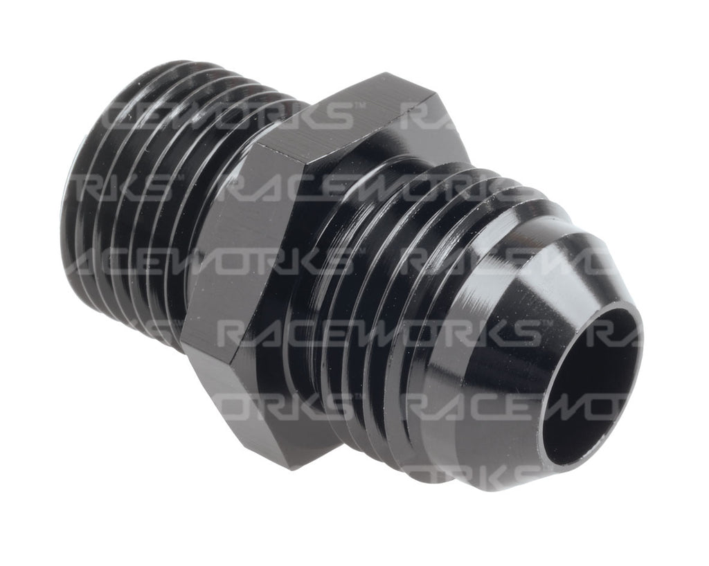 RACEWORKS METRIC MALE M10X1.25 TO MALE FLARE AN-8