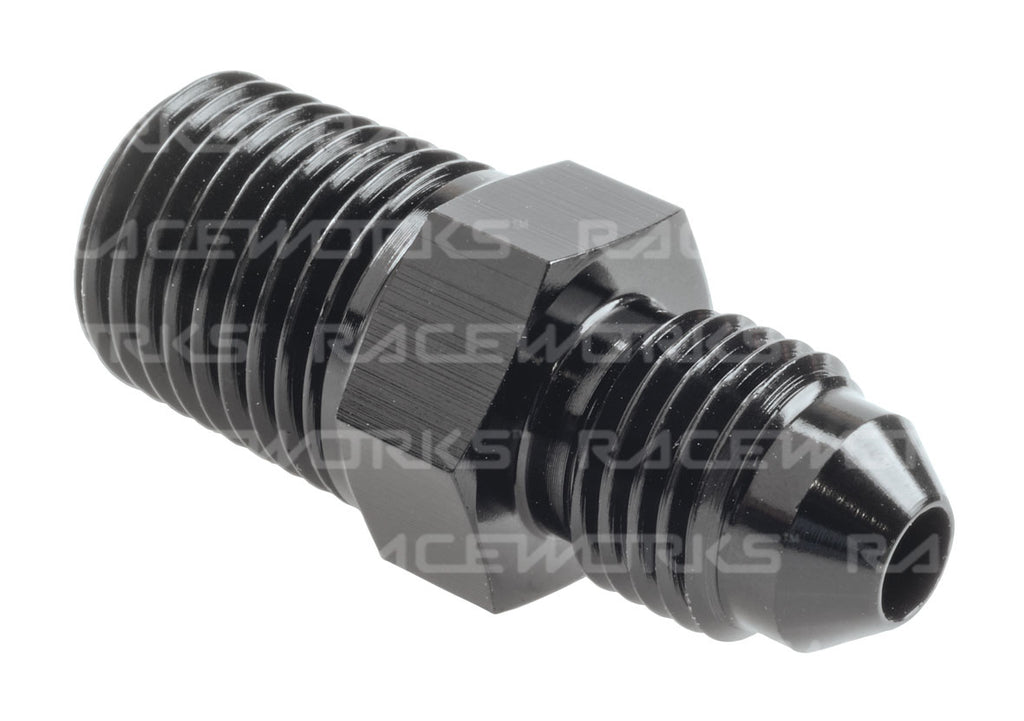 RACEWORKS AN-4 MALE FLARE TO NPT 1/4'' STRAIGHT