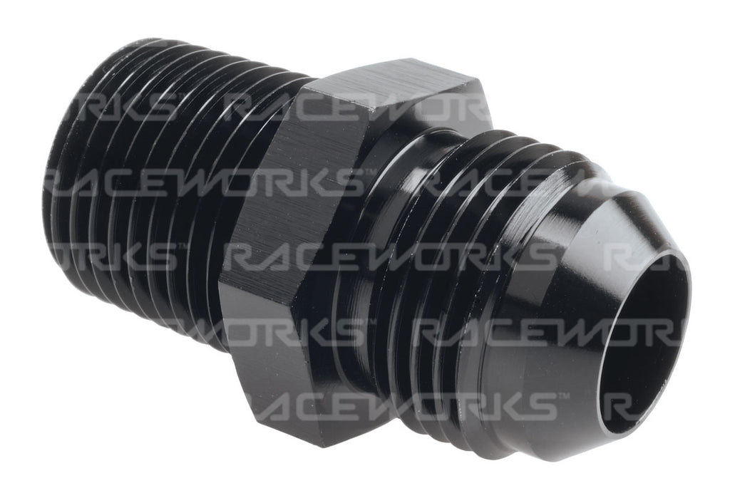 RACEWORKS AN-10 MALE FLARE TO NPT 1/2'' STRAIGHT