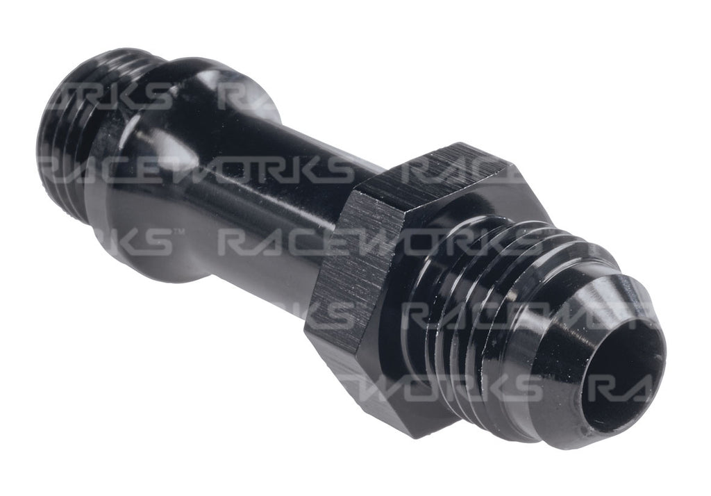 RACEWORKS MALE FLARE AN-8 TO O-RING BOSS AN-8 LONG
