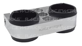 RACEWORKS TWIN PUMP BRACKET SUITS EXT PIERBURG/WALBRO