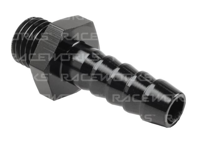 RACEWORKS METRIC MALE M12x1.5 TO 3/8'' BARB
