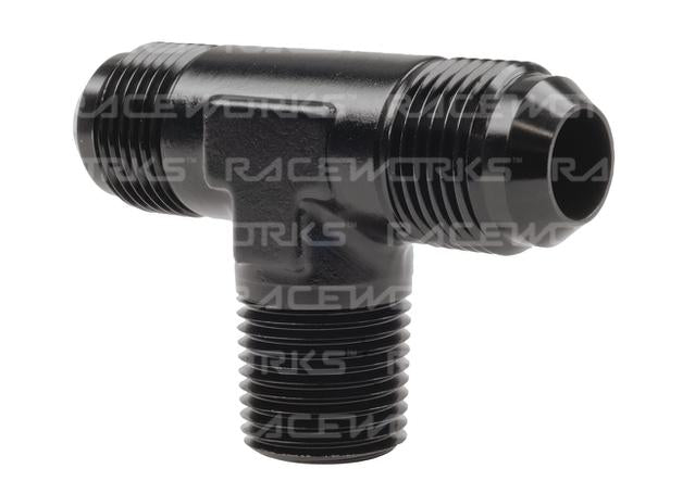 RACEWORKS TEE AN-12 - 3/4''NPT ON BRANCH