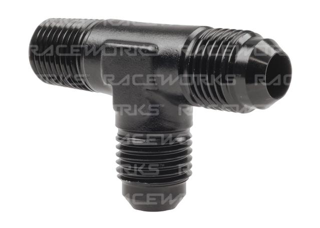 RACEWORKS TEE AN-4 - 1/8''NPT ON RUN