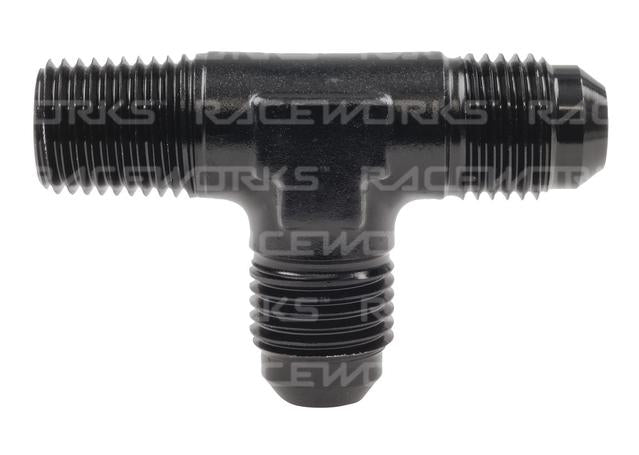 RACEWORKS TEE AN-6 - 1/4''NPT ON RUN