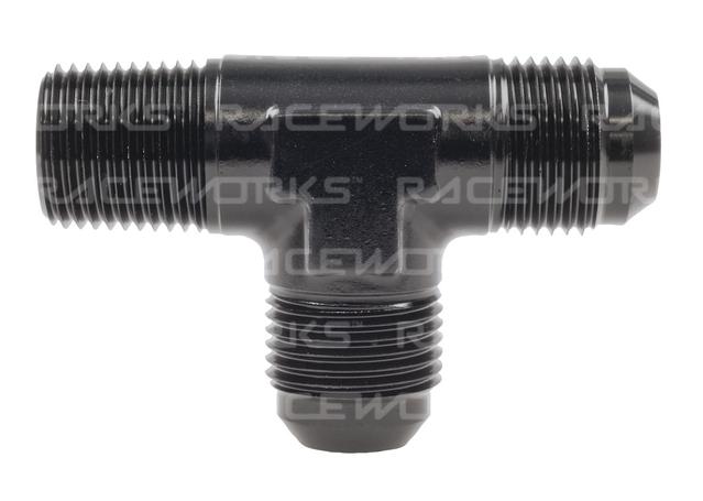 RACEWORKS TEE AN-10 - 1/2''NPT ON RUN