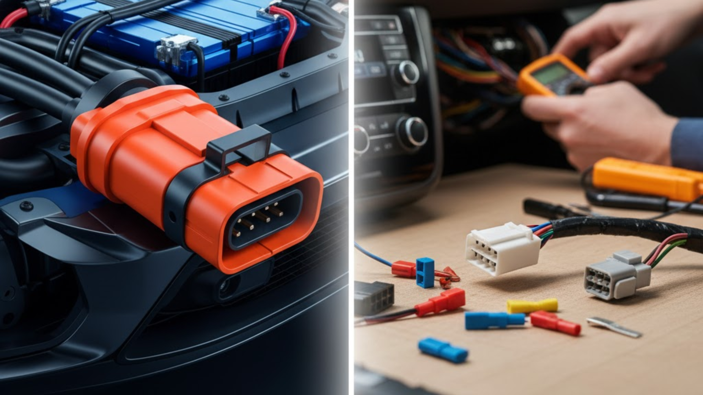 High-Voltage EV Connectors vs. Low-Voltage Connectors