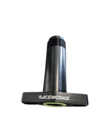 RACEWORKS TURBO DRAIN ADAPTER MALE AN-10 OUTLET UNIVERSAL 38-44MM SLOTTED 3" LONG - BLACK