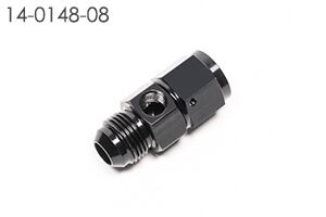 Radium 8AN Male to Female Fitting w/Inline 1/8" NPT Female Port - Quickbitz