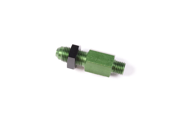 Radium 6AN to M12x1.5mm Male Bulkhead Fitting with Jam Nut