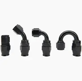 Radium 6AN PTFE Hose End Black