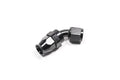 Radium 8AN PTFE Hose End Black 45 Degree