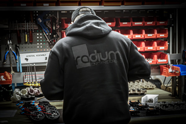 Radium Pull Over Hoodie Sweatshirt Medium