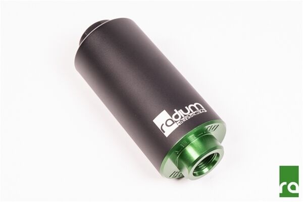 Radium High Flow Fuel Filter - Stainless, 100 Micron