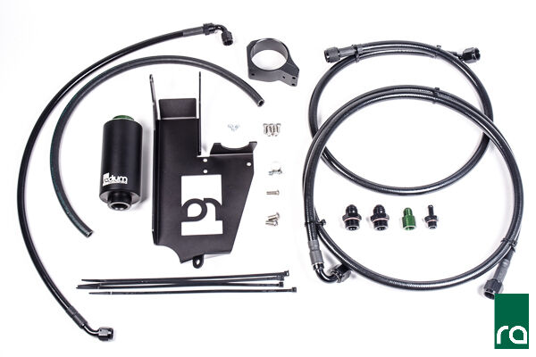 Radium Fuel Hanger Plumbing Kit w/Stainless Filter - Mitsubishi Evo 7-9