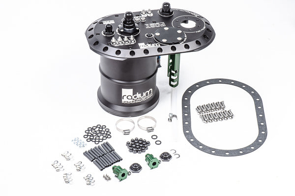 Radium Brushless Ti Automotive E5LM Fuel Cell Surge Tank (Pumps NOT Included)
