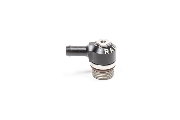 Radium V2 8AN ORB to 8.5mm Hose Barb Low Profile Swivel Banjo Fitting