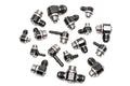 Radium V2 AN ORB to Hose Barb Low Profile Swivel Banjo Fittings