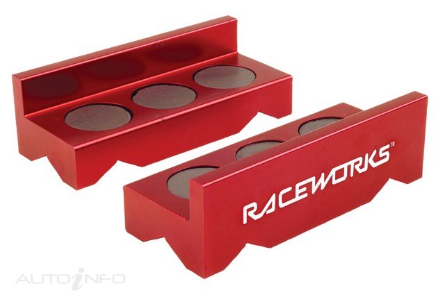 BILLET ALUMINIUM VICE JAWS (RED)