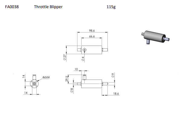 Throttle Blipper Ram Assy SMC