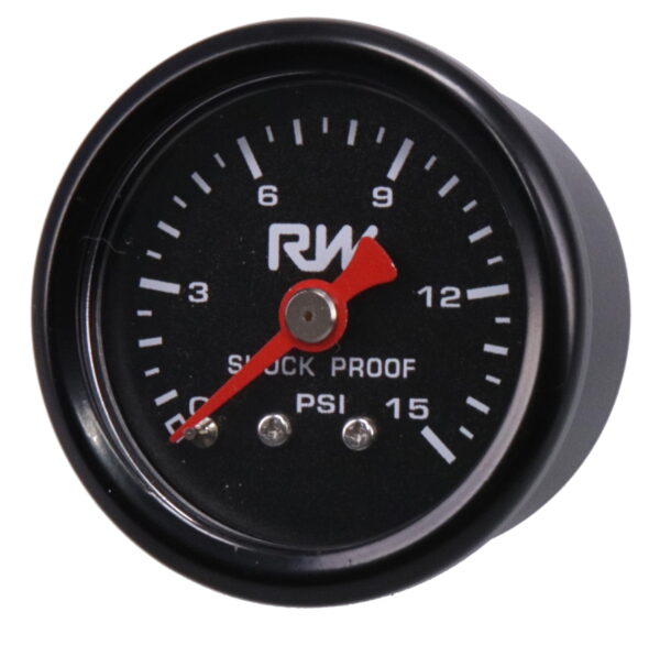 FUEL PRESSURE GAUGE 0-15PSI